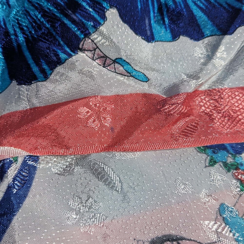 Vintage 1950s Ballerina Scarf 28" Ballet Dancers Rayon Japan Mid Century - Picture 11 of 12